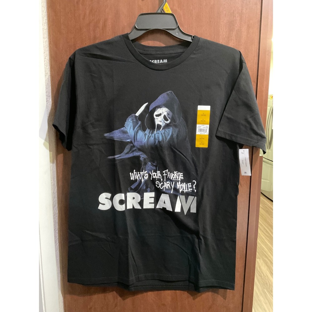Scream Ghostface Men's Graphic T-Shirt siz L (C-033)